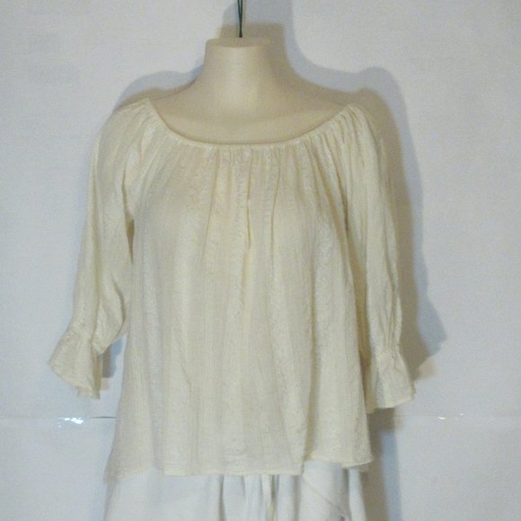 Ralph Lauren Denim & Supply Blouse Boho Ldies Yellow Large - Picture 1 of 11